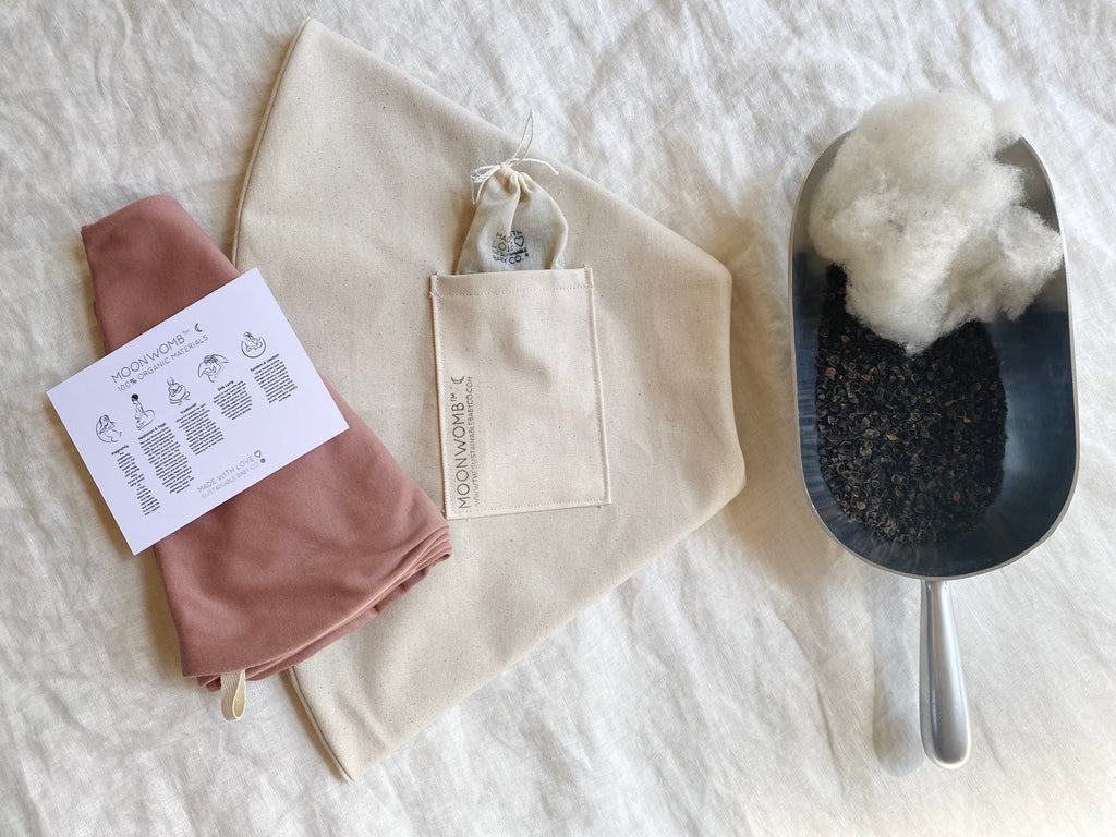 The MoonWomb™ ☾ Pillow with cover (DIY kit) 100% Organic - The Sustainable Baby Co.